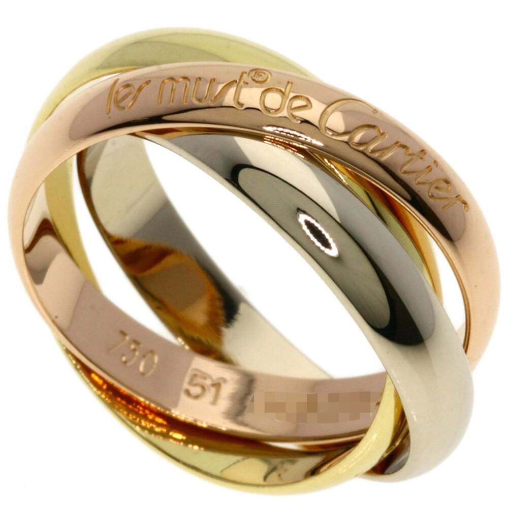 CARTIER 18k Gold Trinity Ring #51